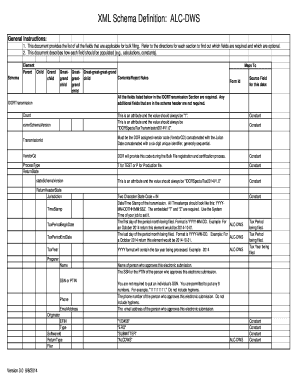 XML Schema Definition: ALC-DWS - IN.gov