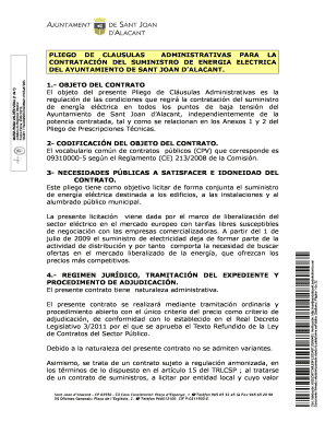 Pliego de clausulas administrativas para la contrataci n del ...