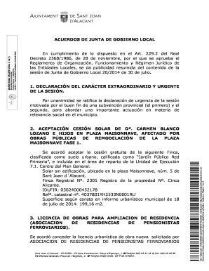 las Entidades Locales, se da publicidad resumida del contenido de la