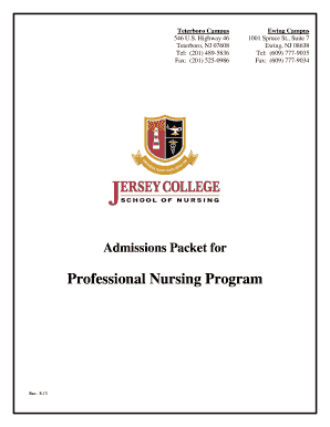 Application For Professional Nursing Program - Jersey College - jerseycollege