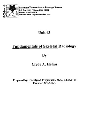 GXMO Training - Specialized Topics in Areas of Radiologic Sciences
