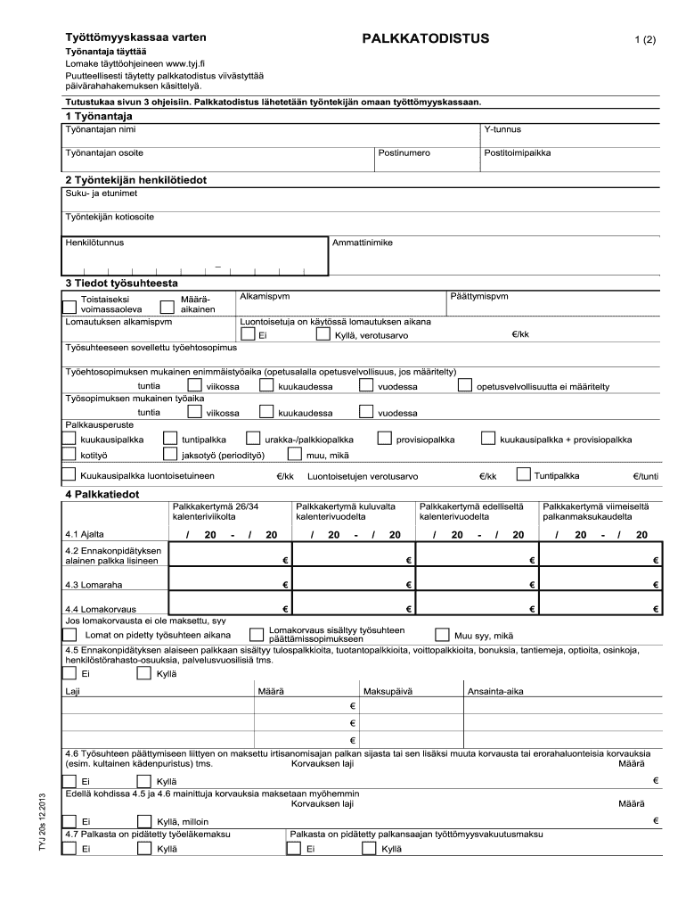 palkkatodistus Preview on Page 1