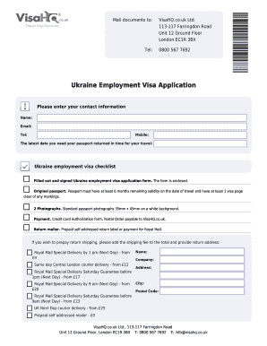 Employment letter for visa pdf - Ukraine Employment Visa Application