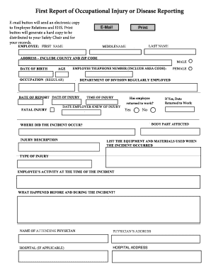 hospital incident report sample letter