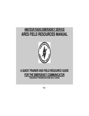 ARES Field Resources Manual - KC3FHC