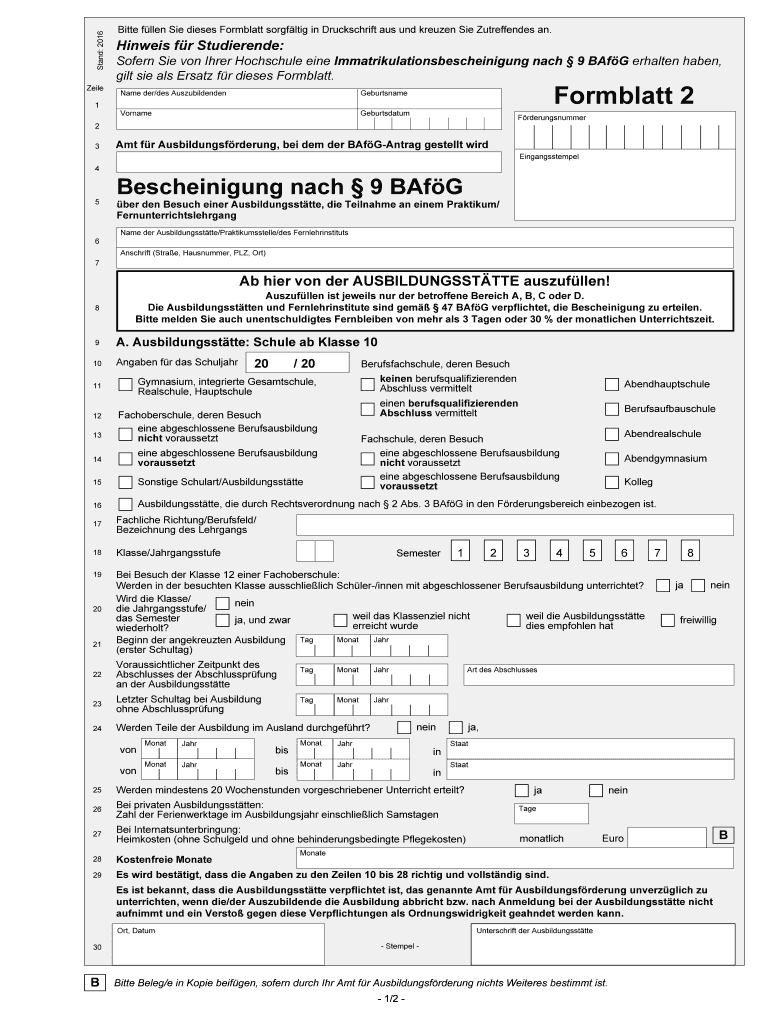 was ist 9 abs 2 wofg bescheinigung