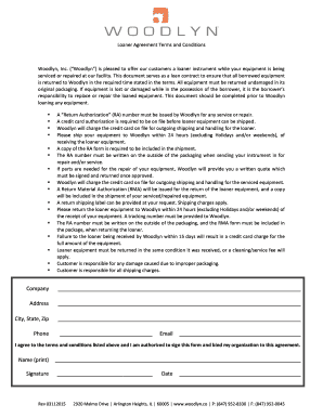 Loaner Agreement Terms & Conditions - Woodlyn Ophthalmic ... - woodlyn