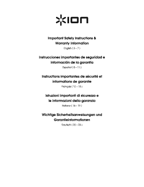 Important Safety Instructions amp Warranty Information