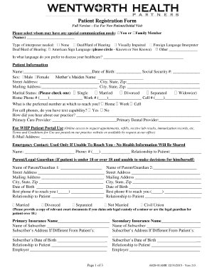 Patient Registration Form - Dover Family Practice