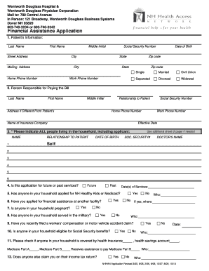 Financial Assistance Application - Dover Family Practice