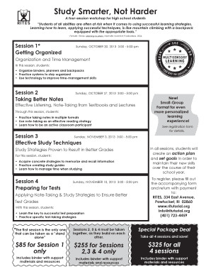 Register for Study Smarter, Not Harder - Rhode Island Tutorial and ...