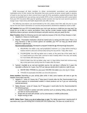 Fillable Online Vaccination Guide Fax Email Print - pdfFiller