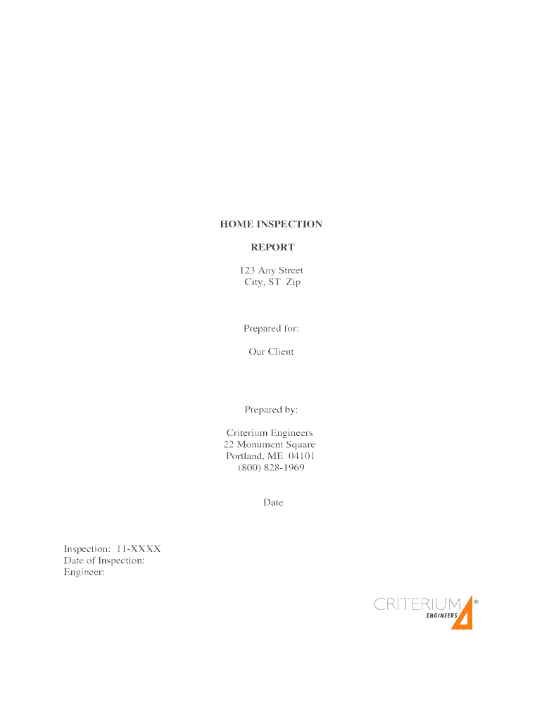 Fillable Online Home Inspection Report Sample Complete Fax Email Print fillable-online-home-inspection-report-sample-complete-fax-email-print