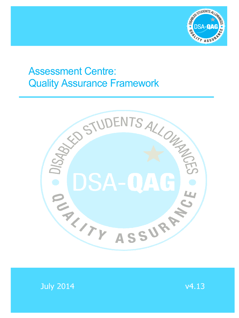 Fillable Online dsa-qag org Assessment Centre Quality Assurance ...