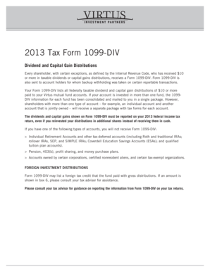 2013 IRS Form 1099-DIV