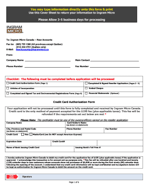 Ingram Micro Canada Reseller Application
