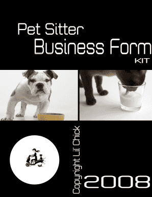 printable free pet sitting forms business edit fill out