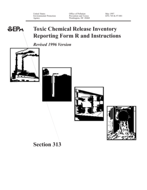 Toxic Chemical Release Inventory Reporting Form R