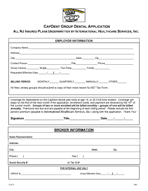 CapDent Group Dental Application