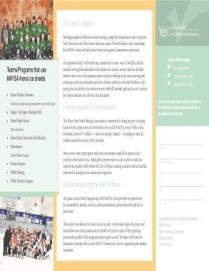 MAYSA Arena Expansion Donation Form