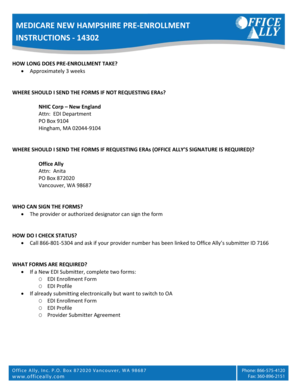 Medicare EDI Profile Form