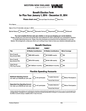 Benefit Election Form