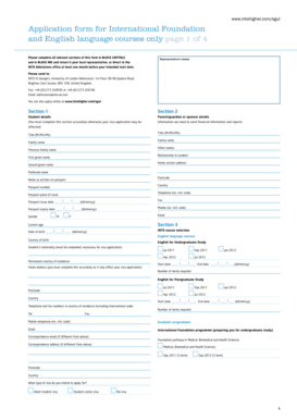 INTO St George’s University Application Form