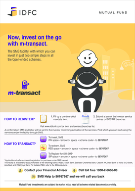 One Time Debit Mandate Form for SMS Transactions