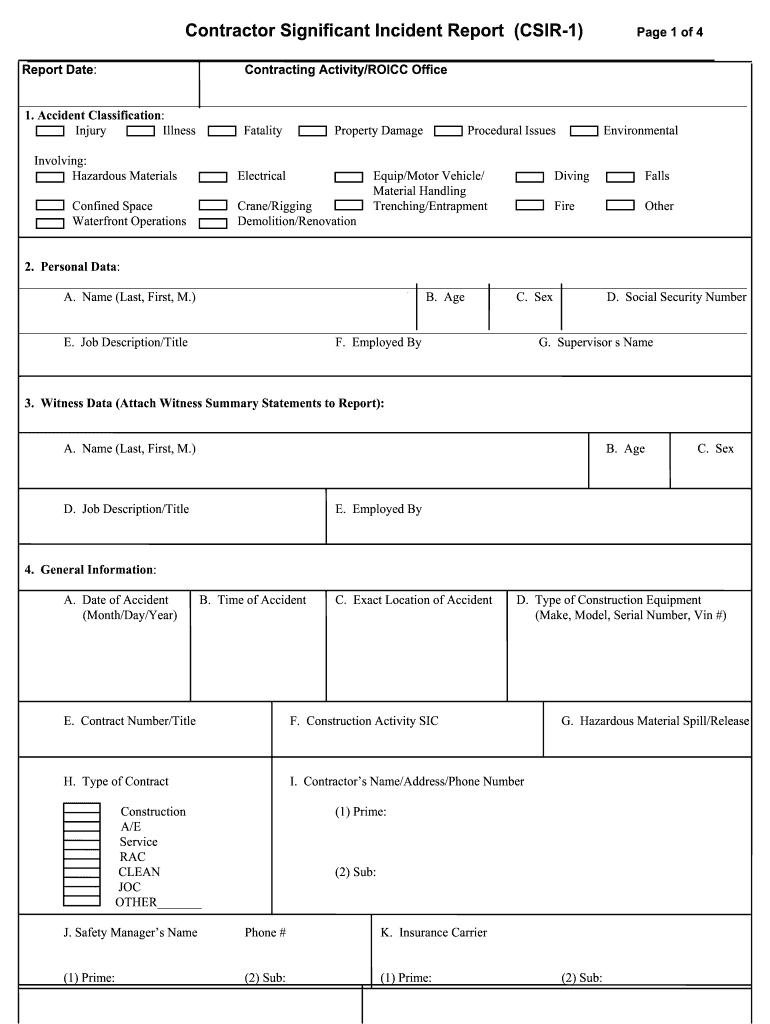 how to make incident report Preview on Page 1