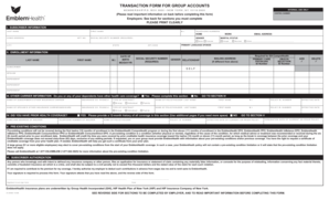 EmblemHealth Transaction Form