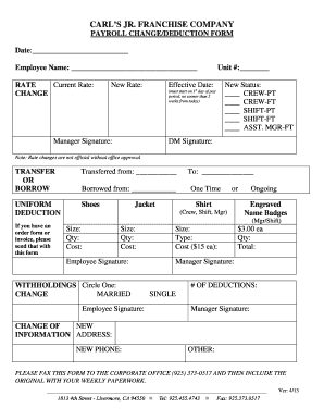 payroll change form.doc