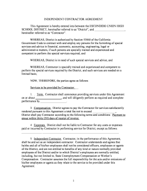 Independent Contractor Agreement