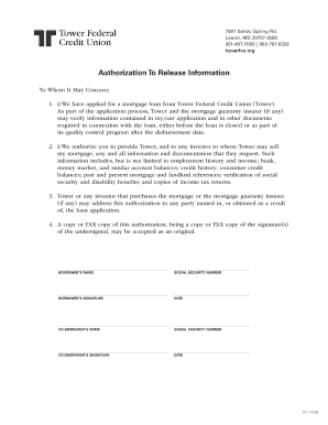 Authorization To Release Information