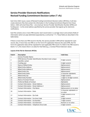 USAC Revised Funding Commitment Decision Letter