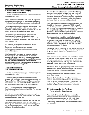 USCIS Form I-693 Medical Examination