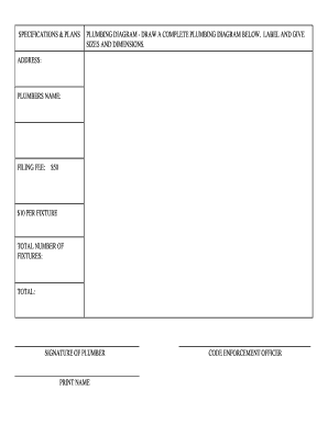 Plumbing Permit Application