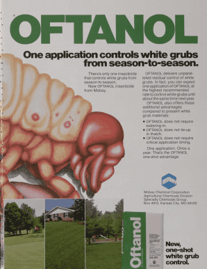 OFTANOL White Grub Control Application Form