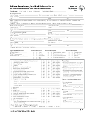 Athlete Enrollment/Medical Release Form