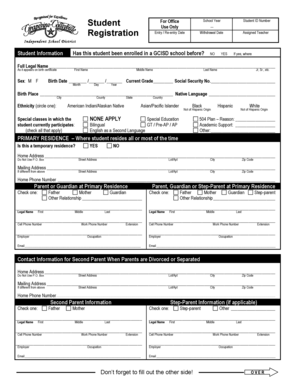 Student Registration Form