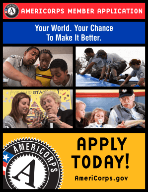 AmeriCorps Member Application