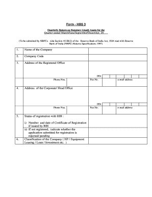 Quarterly Return on Statutory Liquid Assets