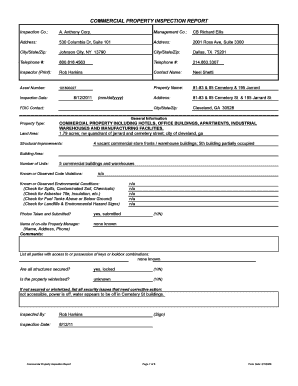 Commercial Property Inspection Report