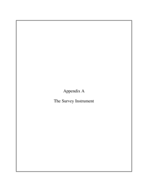 National Survey of Veterans Extended Questionnaire