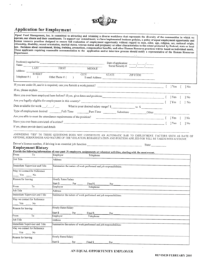 Opaa Food Management Employment Application