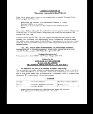 Texas Eviction Complaint Form
