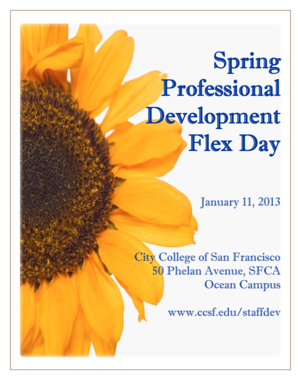 City College of San Francisco Professional Development Flex Day