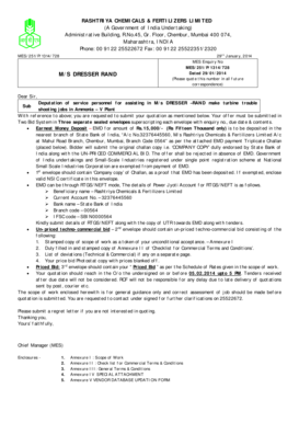 Fillable Online M S Dresser Rand Rashtriya Chemicals And