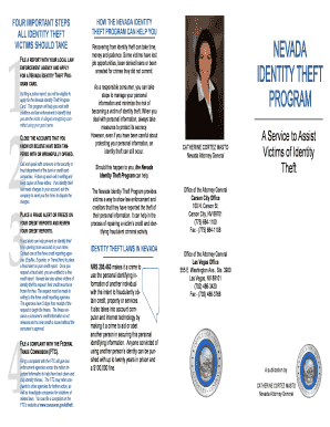 Nevada Identity Theft Program Application