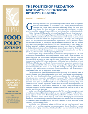 The Politics of Precaution: Genetically Modified Crops in Developing Countries