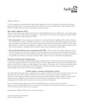 Déclaration pour les gros consommateurs agricoles